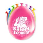 Party Ballonnen Sarah 50 Jaar - 8 Stuks, Kleding | Dames, Ophalen of Verzenden, Nieuw
