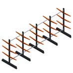 Aanbieding: Voordeelrij lichte draagarmstelling dubbelzijdig