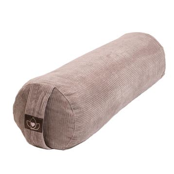 Bolster eco rib taupe rond - Lotus, Verzenden, Nieuw