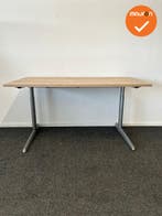 Ahrend 500 - Handmatig verstelbaar bureau - 140x80cm - tweed, Werkplek, Ophalen of Verzenden, Gebruikt, Bureau