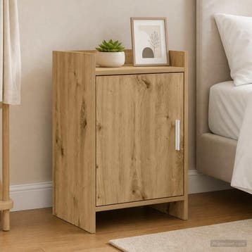 vidaXL Nachtkastjes Artisanaal eiken 40 x 30 x 60 cm Bewerkt, Huis en Inrichting, Minder dan 45 cm, Verzenden, Nieuw, 55 tot 70 cm