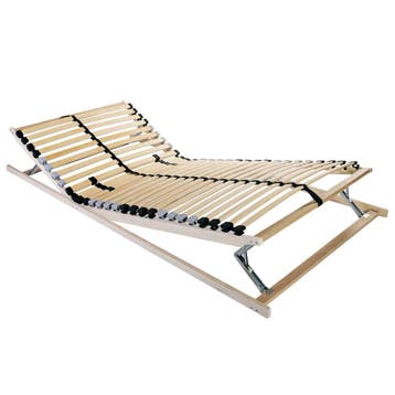 vidaXL Lattenbodem Bruin 70 x 190 cm Massief beukenhout, Huis en Inrichting, Verzenden, Nieuw, Bruin, Hout