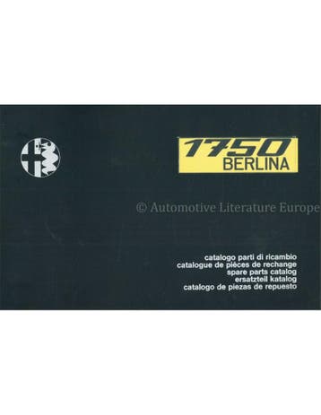 1971 ALFA ROMEO 1750 BERLINA ONDERDELENBOEK MULTI