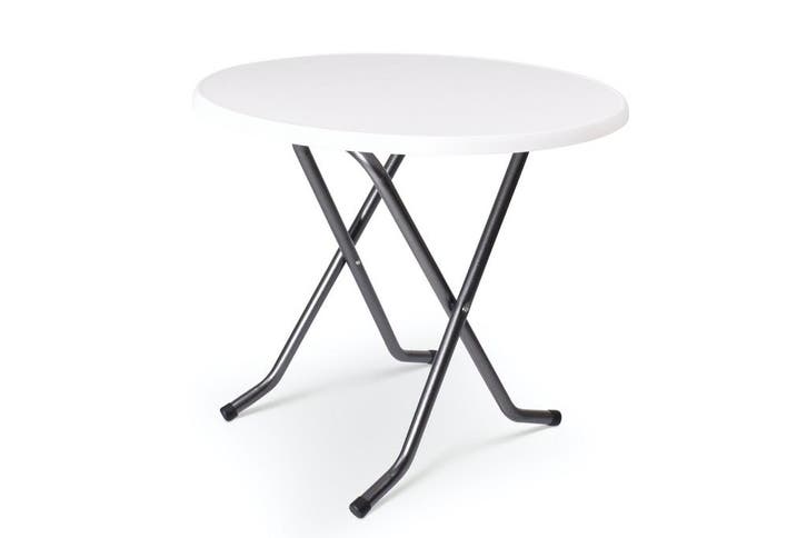 Terrastafel Ibiza | Blad 85cm, Tuin en Terras, Tuintafels, Nieuw, Kunststof, Rond, Ophalen of Verzenden