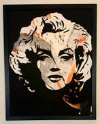 Liesens - Marylin Monroe (Handpainted on canvas met lijst), Antiek en Kunst