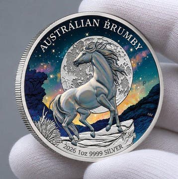 Australië. 1 Dollar 2026 – Australian Brumby – 1 oz Silver