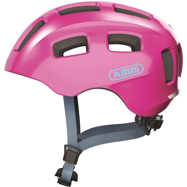 ABUS helm Youn-I 2.0 sparkling pink M 52-57cm (Kinderen), Fietsen en Brommers, Fietsaccessoires | Fietskleding, Nieuw, Ophalen of Verzenden