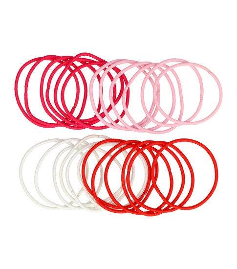 Haarelastieken Basic - Dun Zonder Metaal – Rood Wit Roze -, Sieraden, Tassen en Uiterlijk, Uiterlijk | Haarverzorging