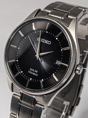 Seiko - Solar Titanium Watch - Zonder minimumprijs -