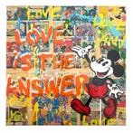 Koen Betjes (1992) - Mickey Mouse x POP - love is the answer, Antiek en Kunst
