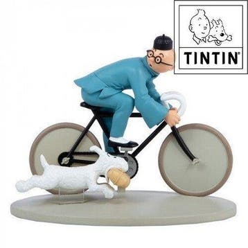 Tintin - 1 Figure - Tintin on a bicycle - Blue Lotus -, Boeken, Nieuw