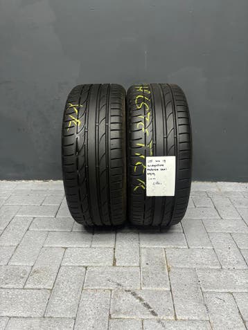 225/40/19 BRIGESTONE POTENZA S001 6MM 2 STUKS €180,- (0919), Auto-onderdelen, Gebruikt, Band(en), Personenwagen, Ophalen