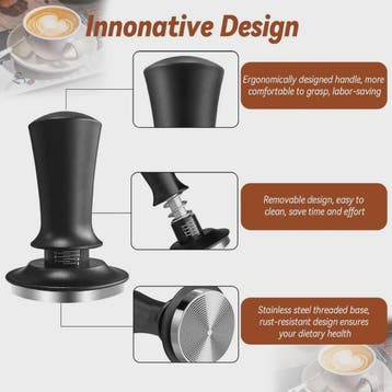 Professionele Koffie Tamper 51/53/58mm - Roestvrij Staal Bas, Verzenden, Nieuw