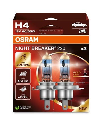 Osram Night Breaker H4, 12V60/55W, Verzenden, Nieuw