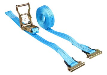 Spanband 35 mm 2 ton 8M Blauw met Sleufgatfitting, Verzenden, Nieuw