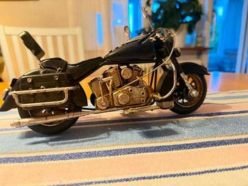 Custom handmade 1:12 - Modelauto - Cruiser motorfiets model, Nieuw