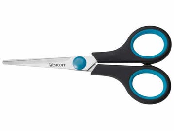 Schaar Westcott Easy Grip 13cm RVS, soft grip, Ophalen of Verzenden, Nieuw in verpakking, Overige typen