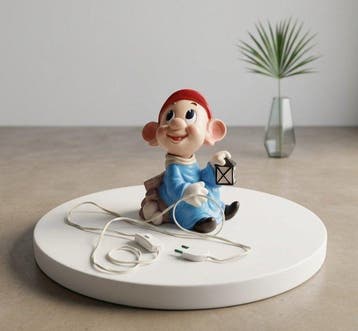 Disney - Speelgoed figuur Lampada Vintage Disney Dopey, Verzamelen, Nieuw