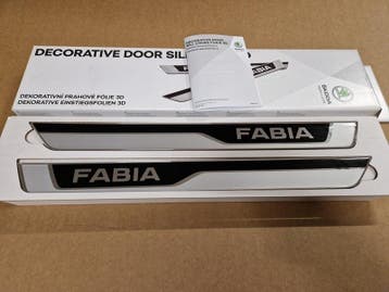 Instaplijst Dorpellijst Skoda Fabia 6V Origineel Nieuw Set, Verzenden, Nieuw