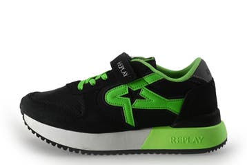 Replay Sneakers Jongens in maat 33 Zwart, Jongen of Meisje, Schoenen, Zo goed als nieuw, Verzenden