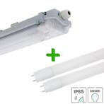 LED TL armatuur IP65 120 cm incl. 2x LED TL buis 18W 6000K, Verzenden, Nieuw, Functioneel
