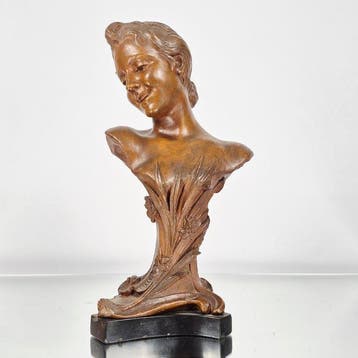Domien of Dominique Van den Bossche (1854-1906) - Beeld,, Antiek en Kunst