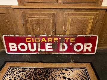 Emaillerie Belge - Originele emailleplaat Boule dOr -