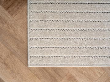 Rond Japandi Vloerkleed | Nova | Bogen | Crème | 120x120 cm, Verzenden, Nieuw