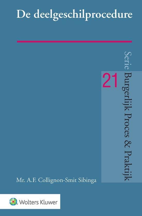 9789013155723 De deelgeschilprocedure A.F. Collignon-Smit..., Boeken, Studieboeken en Cursussen, Nieuw, Verzenden