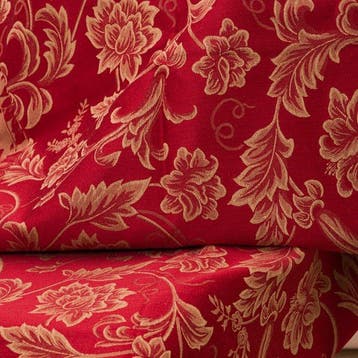 BA127 - Zeldzaam Italiaans damast jacquardweefsel – Rood en