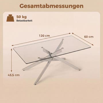 2dekans | Coast Salontafel - gehard glas - modern design -, Huis en Inrichting, Ophalen of Verzenden, Zo goed als nieuw