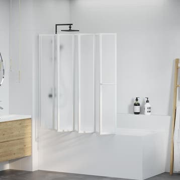 vidaXL Douche en badscherm 140 x 168 cm 7 panelen met, Doe-het-zelf en Verbouw, Sanitair, Verzenden, Nieuw