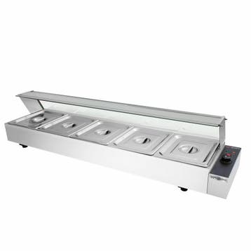 GGM Gastro | Elektrische bain-marie - 1,8 kW - 5x GN 1/2 - |, Verzenden