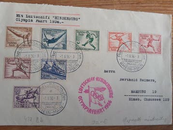 Duitsland - Postzegels Olympische Spelen 1936, Gestempeld