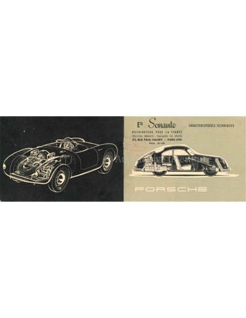 1955 PORSCHE 356 A | 550 SPYDER BROCHURE FRANS, Nieuw, Porsche, Author