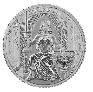 Duitsland. 1 Mark 2026 Germania – 1/10 oz Silver Coin – Ag