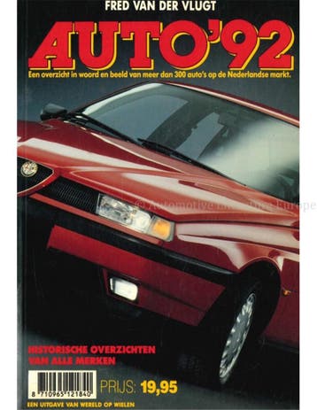 1992 AUTO JAARBOEK NEDERLANDS, Nieuw, Author