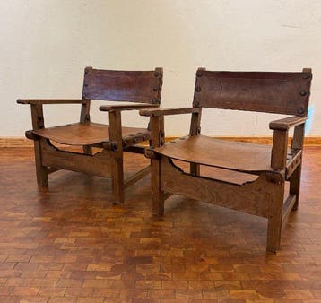 Biosca - Fauteuil - Leder - Twee fauteuils