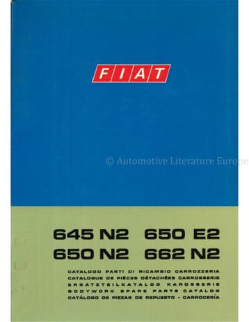 1969 FIAT 645 N2 | 650 E2 | 650 N2 | 662 N2 CARROSSERIE