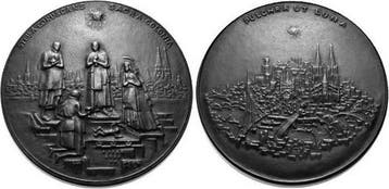 Grosse Eisenguss-medaille (dreikoenigsmedaille) 1 1964 Ko..., Verzenden