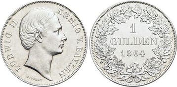 Gulden Bayern Ludwig Ii 1864-1886, Verzenden