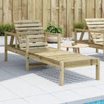 vidaXL Ligstoel 199,5x62x55 cm geïmpregneerd grenenhout, Verzenden, Nieuw