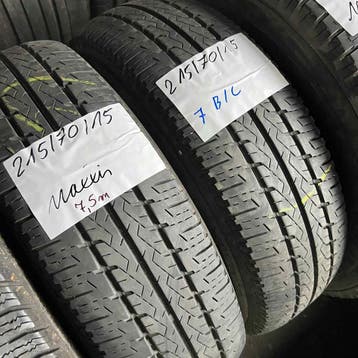 2 x Maxxis 215-70-15 C Zomerbanden 7,5mm, Auto-onderdelen, Banden en Velgen, 15 inch, Ophalen of Verzenden, Band(en), Zomerbanden
