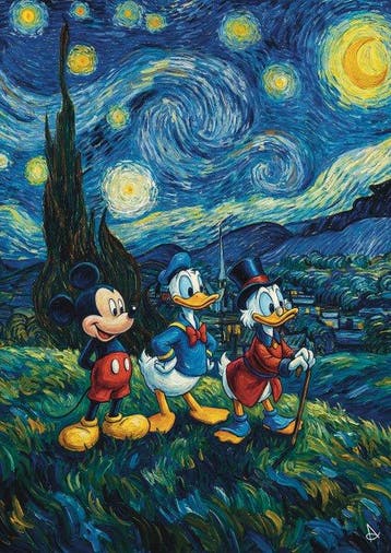 Andrea di Martino (ANDSAL MCMXCI) - Mickey Mouse - Donald, Nieuw in verpakking