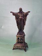 JANCO - Beeld, Gesigneerde Jezus beeld - 23 cm - Verzilverd