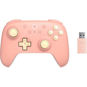 8BitDo Ultimate 2C Wireless Roze, Geel, Spelcomputers en Games, Verzenden, Zo goed als nieuw