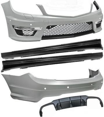 Bodykit Mercedes C Klasse W204 11-15 AMG Look, Ophalen of Verzenden, Nieuw