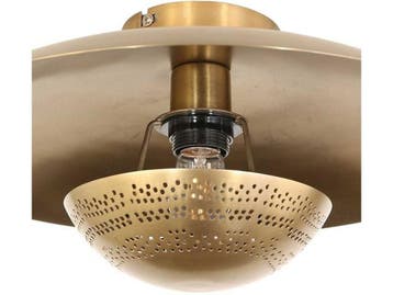 Anne Lighting Brassi - plafonniere - E27 - Ø 42cm - brons -, Verzenden, Nieuw