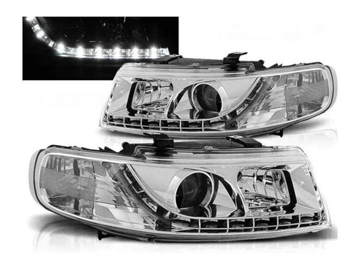 Angel Eyes Chrome koplampen geschikt voor Seat Leon Toledo, Auto-onderdelen, Verlichting, Nieuw, Seat, Verzenden