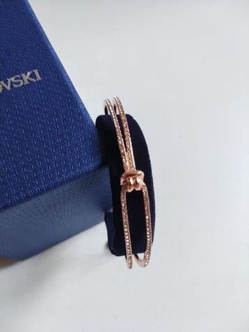 Swarovski - Beeldje - Swarovski rose gold bracelet with
